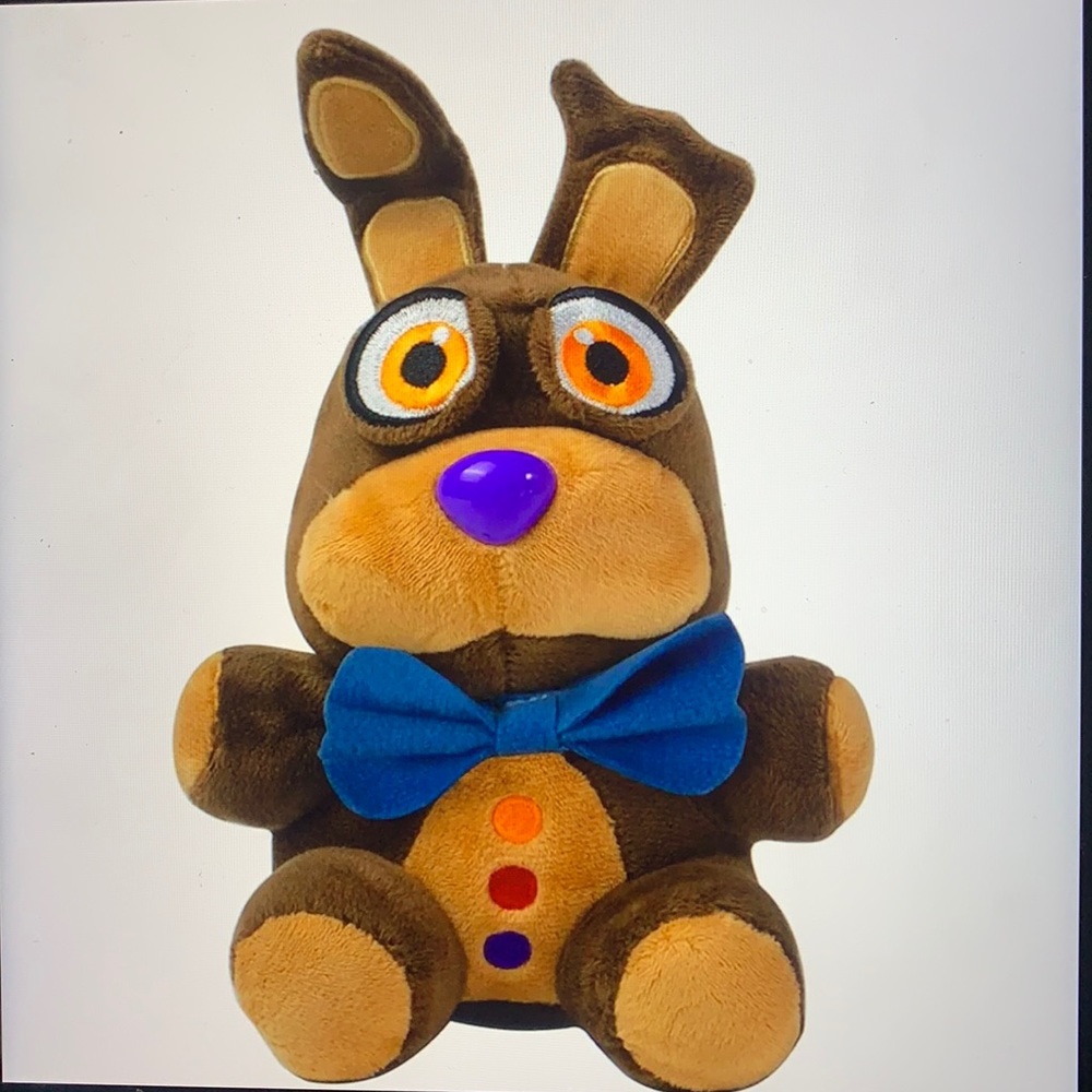 Five nights at freddy’s nightmare chocolate Bonnie plush toy for collection